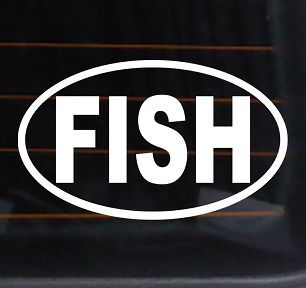 Vinyl Decal 5x3 car sticker fly fishing berkley shimano fuji K118