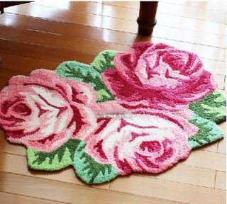 Gorgeous Rose Flower Bath Rug Floor Mat Door Rug Best Wedding Gift