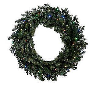 Bethlehem Lights Solutions Battery Operated 30 Wreath w/ LEDs & Timer