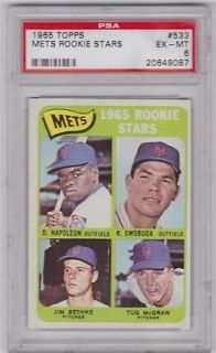 1965 Topps Partial Graded Set #533 Mets Rookies Swoboda McGraw    EX