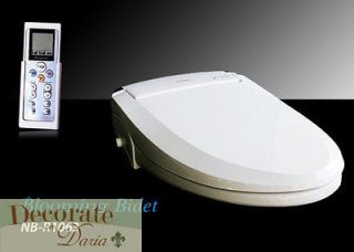 ROUND R1063 Electronic Toilet Seat LED + 2 Free Travel Bidets New