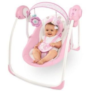 Bright Starts Comfort & and Harmony Pink Florabella Travel Portable