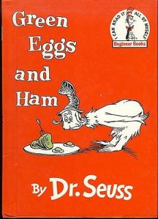 Dr. Seuss GREEN EGGS AND HAM Hardbound Book Beginner Books I Can Read