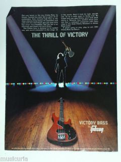 retro magazine advert 1982 GIBSON victory bass