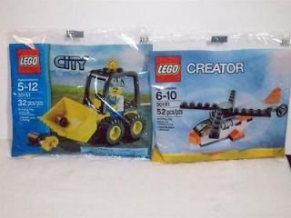 Lego Creator & CITY Mini sets 30151 30181 Chopper Bulldozer Minifig