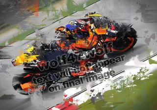 20 ART Casey STONER Repsol HONDA MOTO GP Signed Racing PICTURE Print