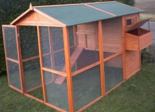 Rabbit Guinea Pig Chicken Coop House Pet Cage Hutch