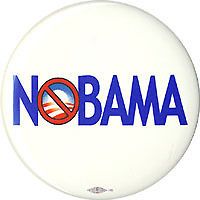 2008 Anti Barack Obama NOBAMA McCain Campaign Button