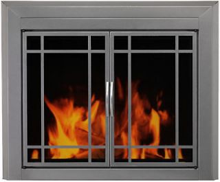 Fireplace Glass Doors Pleasant Hearth Edinburg Prairie