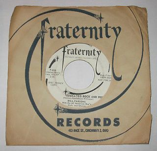 Bill Parsons 7 45 PROMO HEAR ROCKABILLY Educated Rock and Roll