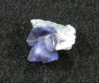 Gemmy Benitoite Natrolite Crystal Specimen 1.5cm California USA 1.71g