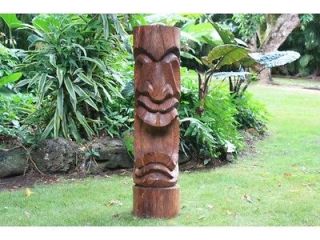 LARGE 40 Hawiian Big Island POHAKU Tiki Statue. Tropical Outdoor