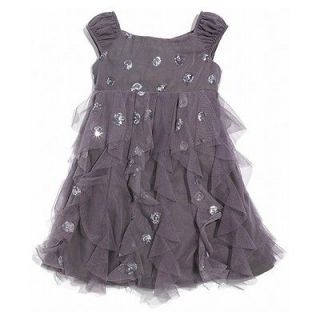 NWT Baby Biscotti *Shiny Bubbles* Sequin Ruffle Party Dress (By Kate