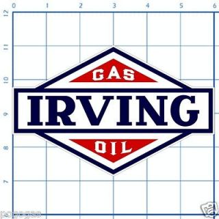 Irving Gas Oil   6 Lubester Decal