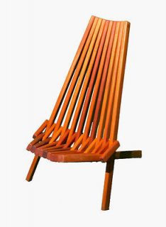 Mahogany Folding Chair, Super Comfortable, Low Profile, Responsibly