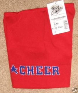 CHEER Cheerleading Red Uniform leotard SHORTS Child M L
