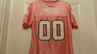 NWT NFL Womens Los Angeles Raiders Team Pink Dazzle Jersey   Sizes S