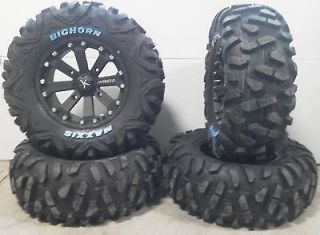 MSA Black Kore 14 ATV Wheels 28 BigHorn Tires 2013 Polaris Ranger XP
