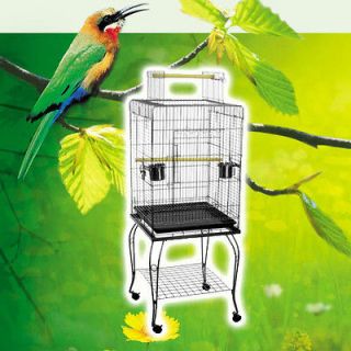 51*51*128cm Bird Cage Pet Parrot CANARY CAGE AVIARY WITH STAND WHEEL