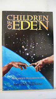 CHILDREN OF EDEN Playbill HUNTER FOSTER / ADRIAN ZMED / KELLI RABKE NJ