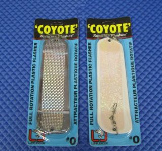 LUHR JENSEN COYOTE ROTATING FLASHER # 0 PACK OF 2 MIX