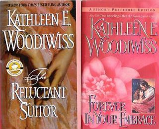 Kathleen E. Woodiwiss 8 Paperback Book Lot The Reluctant Suitor,