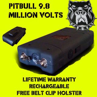 NEW Black or Pink Pitbull 9.8 Million Volt Triple Shock Mini Stun Gun
