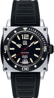 ESQ 07301150 Mens Watch Blackfin 300m Dive Black Dial Rubber Strap
