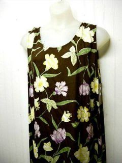 Bop Womans Long 100% Rayon Summer Island Sleeveless Dress Size 2X Plus