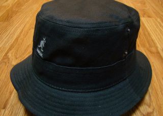 Black KANGOL Canvas Lahinch Bucket Hat