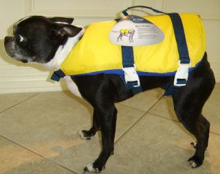  Boat ing Life Jacket Safety Vest Onyx Smal l yellow w/blue trim