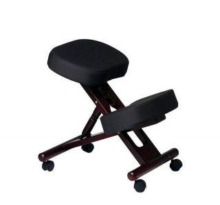 OR EXPRESSO FINISH WOOD KNEE KNEELING HOME OFFICE DESK CHAIRS STOOL