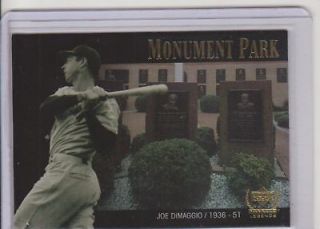 2000 Upper Deck Legends Monument Park Joe DiMaggio