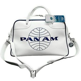 New Pan Am Orion Vintage White Panam Handbag 60s retro big bag blanco