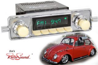 Retro Sound VW Bug/Beetle 64,65,66,67 ZUMA Iv Radio/USB// 3.5mm AUX
