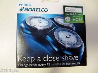 Norelco HQ56 Replacement Heads HQ55 / HQ4 New