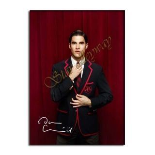 Darren Criss autograph poster reprint GLEE Blaine signed