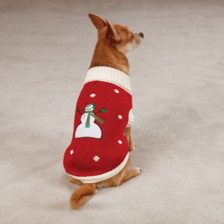 Zack & Zoey Pet Dog Snow Day Sweater, Red or Green CLEARANCE SALE