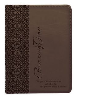 Art Gifts Classic Lux Leather Writing Journal Notebook Amazing Grace