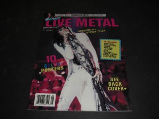 Blast Metal Poster Magazine Aug 90 Steven Tyler Kiss