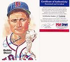 1987 Perez Steele HOF 194 Bobby Doerr PSA DNA Autographed NM MT 8 6160