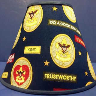 FREE SHIP Boy Scout Patches Lampshade Lamp Shade