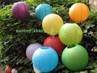 Chinese Paper Lanterns lamp shade WEDDING XMAS DECORATIONS 8Mix Color