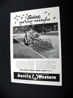 Austin Western Patrol Sweeper Leaf Attachment print Ad