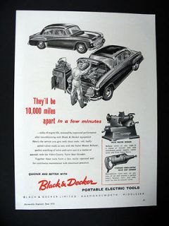 Black & Decker Valve Master Refacer & Seat Grinder 1956 print Ad
