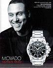 MOVADO wrist watch magazine print advertisement   Derek Jeter