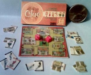Sized Board Game Sets Clue, Scrabble, Operation, Life ARTIST MADE