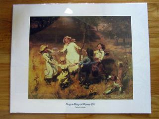 Frederick Morgan Ring a Ring Of Roses Oh Victorian Children Print NEW