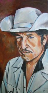 Newly listed Original Bob Dylan painting Modern Times look art by Jeff