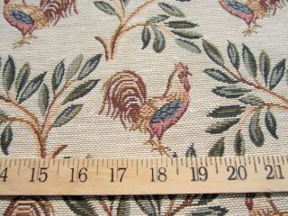 Barnyard Rooster tapestry upholstery fabric per yard ft938